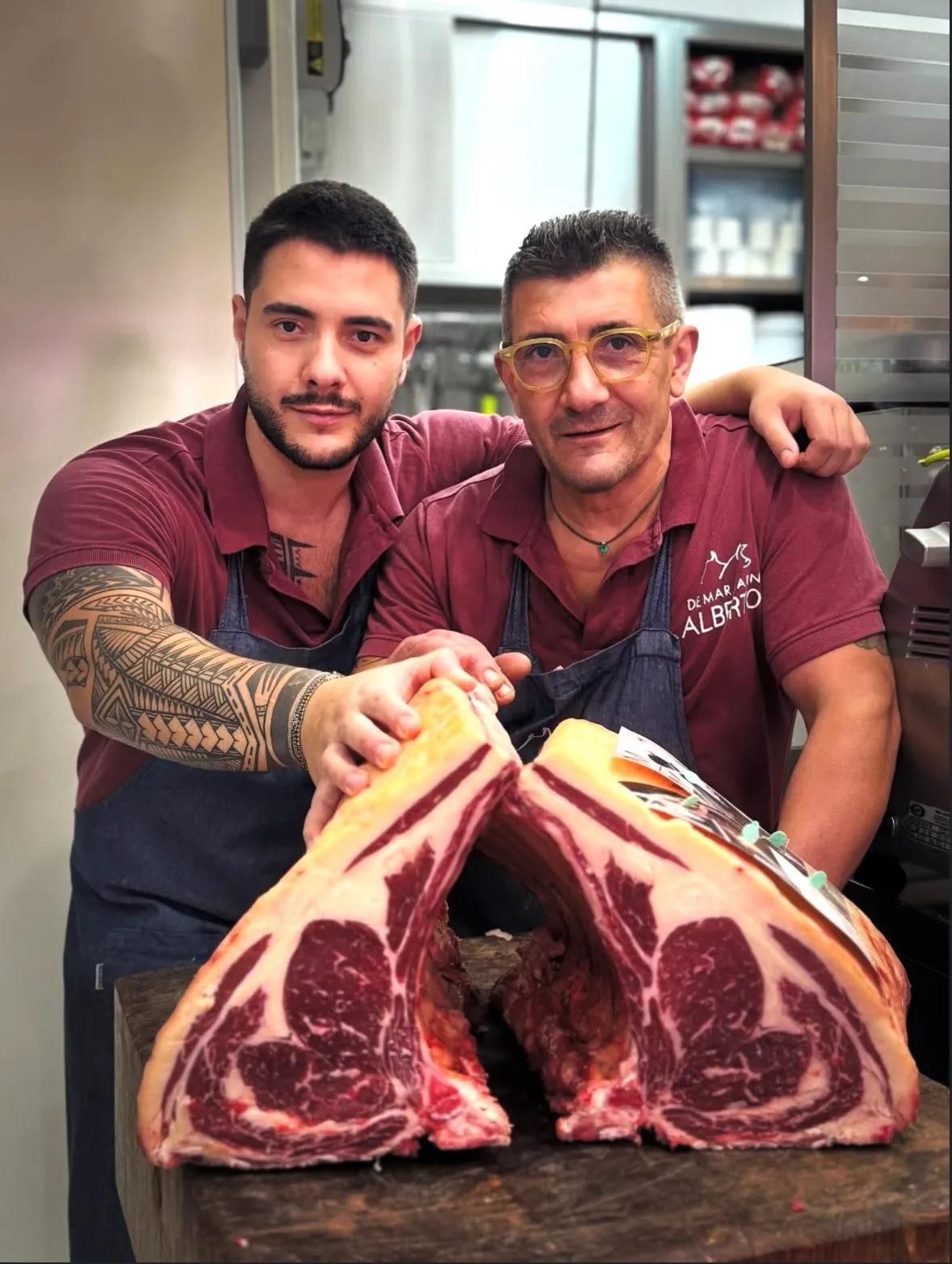 Alberto e Lello con due costate frollate