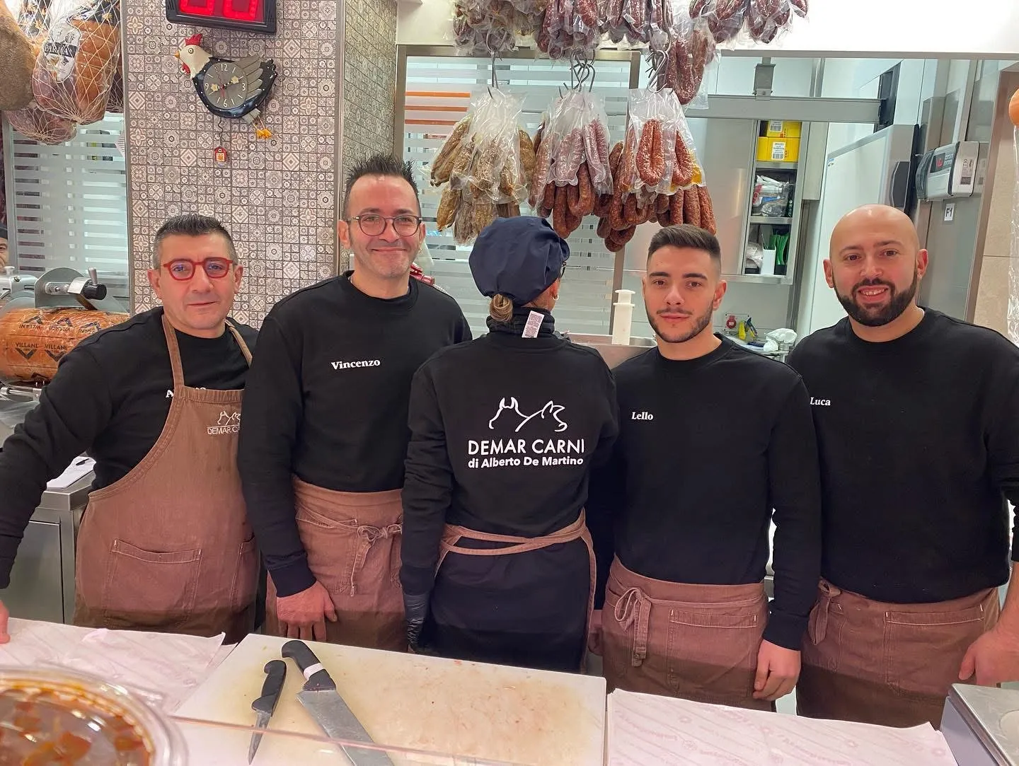 La squadra: Alberto, Vincenzo, Lello e Luca